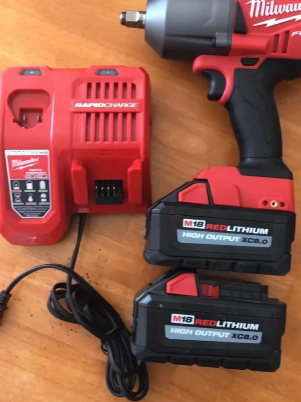 Milwaukee M18 FUEL 1/2-inch cordless impact wrench with two 8.0Ah batteries and rapid charger – Meldverse tool
