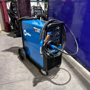 Miller Millermatic 251 MIG Welder with MDX 250 stinger, leads, 3-phase extension cord, and welding bottle Meldverse