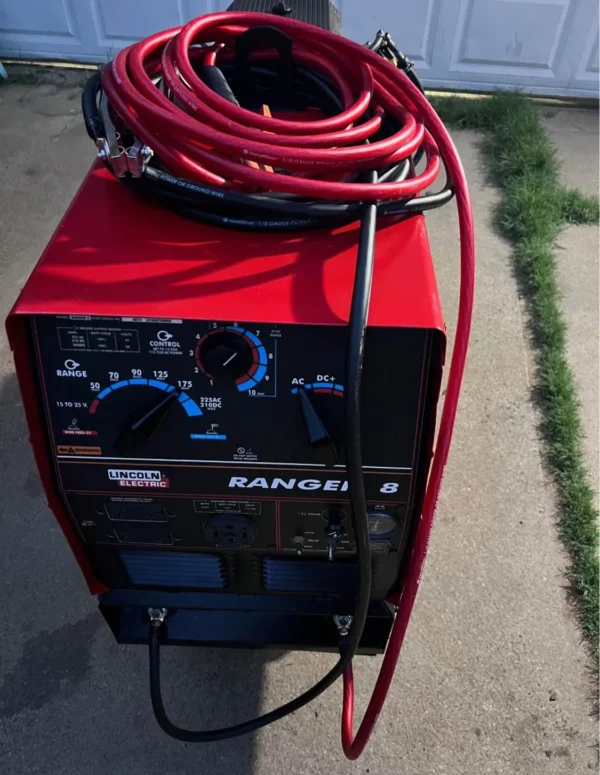 Lincoln Ranger 8 Gas-Powered Welder with Kohler Engine – Includes Leads, Cart, and Optional Trailer – Meldverse