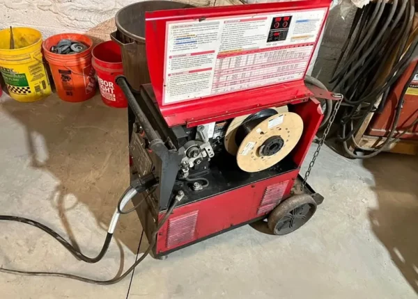Lincoln Electric PowerMig 350 Welder – Includes Ground Lead & Magnum Pro MIG Gun – Meldverse