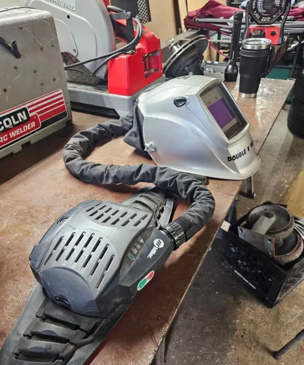 Miller Air Fed Welding Helmet with Batteries, Charger, and Carry Bag – Meldverse